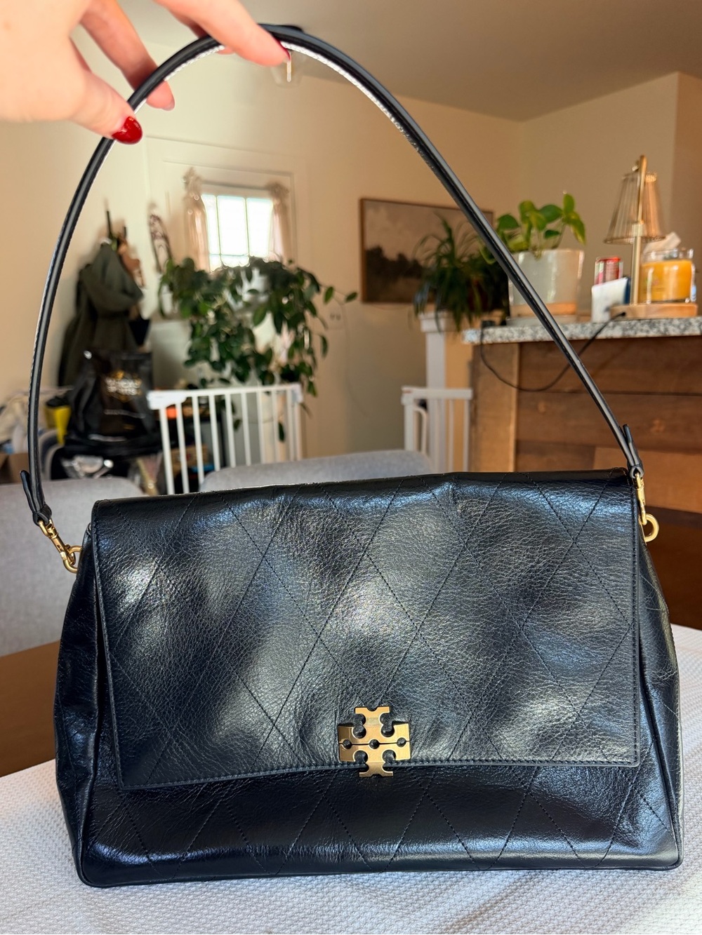 Tory Burch Quilted Charlie Shoulder Bag